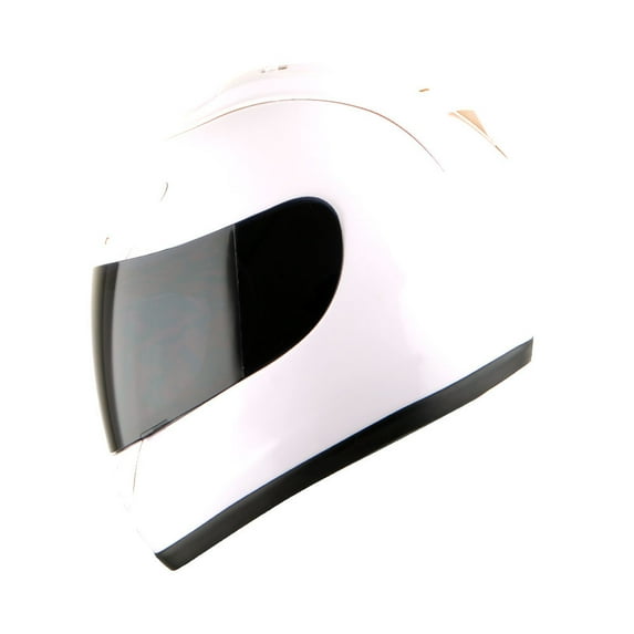 1Storm New Motorcycle Bike Full Face Helmet JH901 Glossy White + One Extra Clear Shield