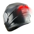 thumbnail image 1 of 1Storm New Motorcycle Bike Modular Full Face Helmet Dual Visor Sun Shield Modular901 with LED Tail Light: Glossy Black, 1 of 9
