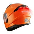 thumbnail image 1 of 1Storm New Motorcycle Bike Modular Full Face Helmet Dual Visor Sun Shield Modular901 with LED Tail Light: Glossy Orange, 1 of 9