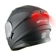 thumbnail image 1 of 1Storm New Motorcycle Bike Modular Full Face Helmet Dual Visor Sun Shield Modular901 with LED Tail Light: Matt Black, 1 of 9