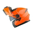 thumbnail image 1 of 1Storm New Motorcycle Bike Modular Full Face Helmet NOLED901 Dual Visor Sun Shield: Glossy Orange, 1 of 9