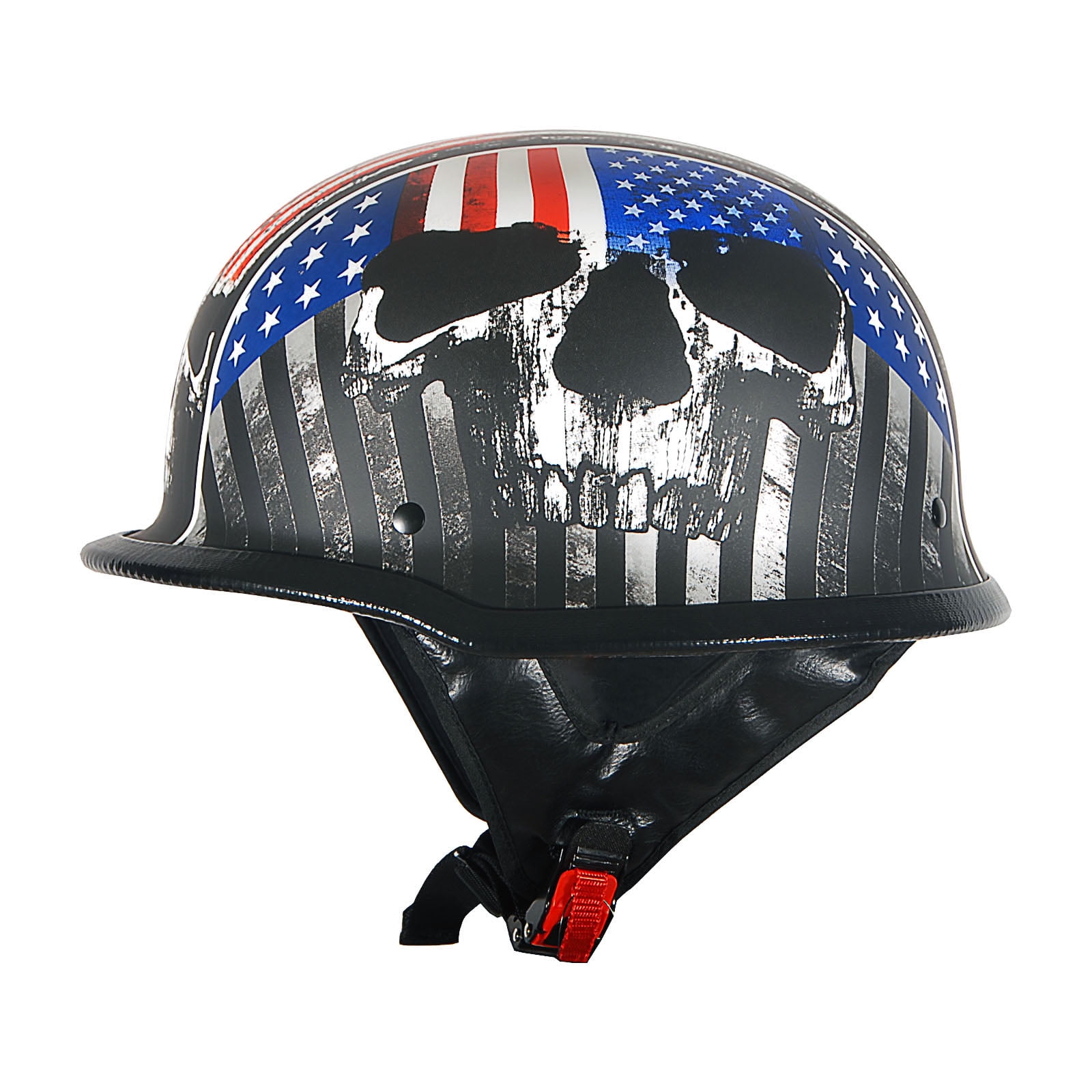 1Storm Novelty Motorcycle Half Face Helmet German Style DOT