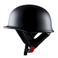 thumbnail image 1 of 1Storm Novelty Motorcycle Helmet Half Face German Style DOT Approved: HKY602 Matt Black, 1 of 4