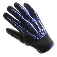 thumbnail image 1 of 1Storm Skeleton Men's MX Dirt Bike Full Finger Athletic Gloves, Blue, 1 of 4