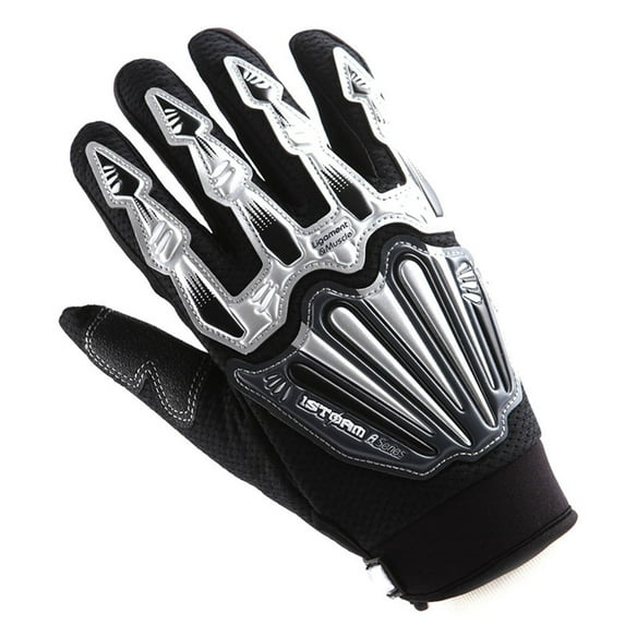 1Storm Ligament & Muscle Adjustable L, Black Dirt Bike Bicycle Cycling Motocross Gloves