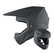 1Storm Youth Motocross Helmet Kids ATV Helmet BMX MX Dirt Go Kart Teenager T602 Matt Black