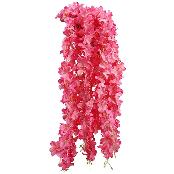 1Strand Artificial Grape Vine Household Imitation Home Decor Flowers For Seasonal Display Pink