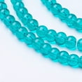 thumbnail image 1 of 1Strand Crackle Glass Beads Strands Round Medium Sea Green 4mm Hole: 1.1~1.3mm about 200pcs/strand 31.4 inch, 1 of 3