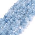 thumbnail image 1 of 1Strand Dyed Natural Aquamarine Beads Strands Chip 3~16x3~8mm Hole: 0.7mm 32.28''(82cm), 1 of 4