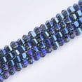 thumbnail image 1 of 1Strand Electroplate Glass Beads Strands Faceted Round Blue 4~4.5x3.5mm Hole: 1mm 100pcs/strand 13.7 inch, 1 of 2