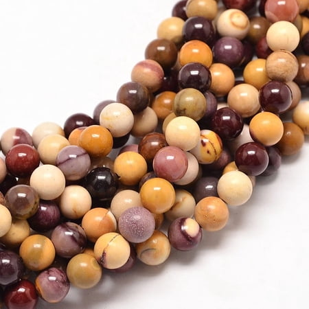 1Strand Natural Mookaite Round Bead Strands 4mm Hole: 1mm about 88pcs/strand 15.5 inch
