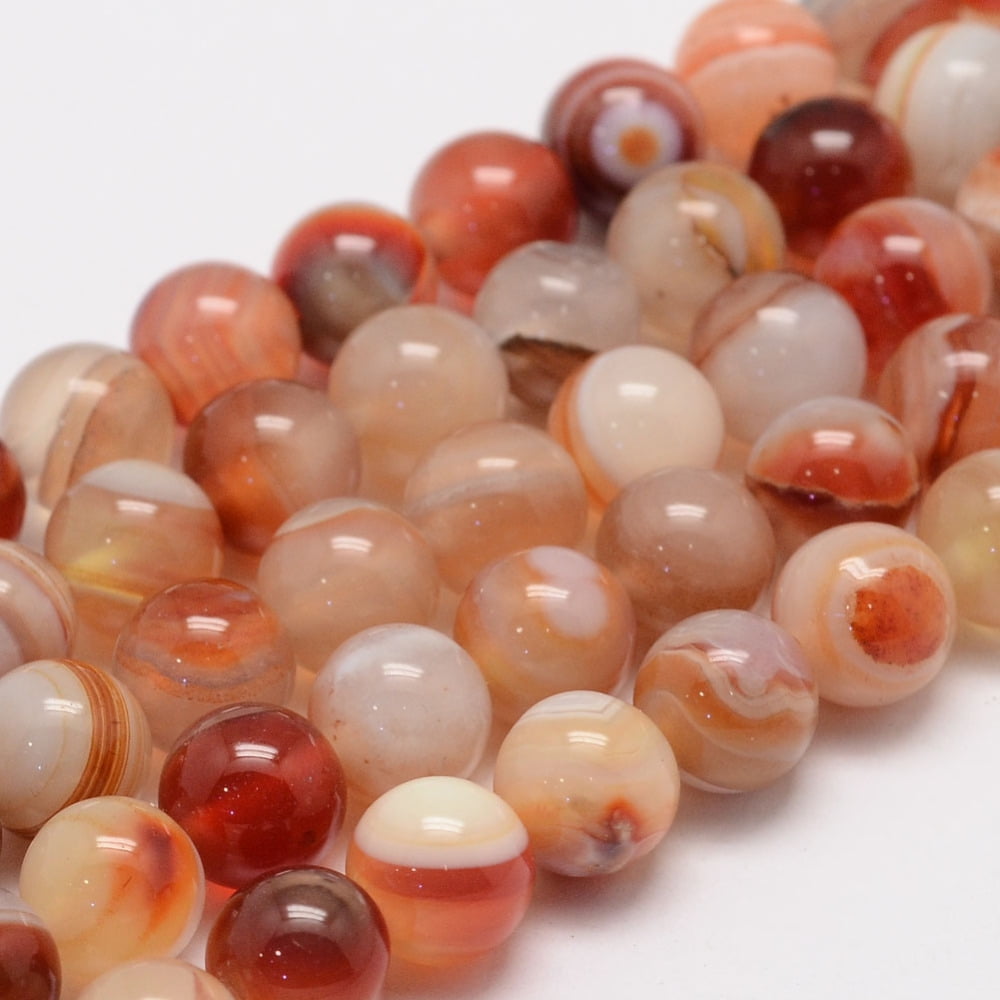 1Strand Natural Sardonyx Beads Strands Round Grade A 8mm Hole: 1mm 47 ...