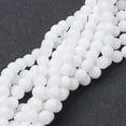 thumbnail image 1 of 1Strand Natural White Jade Beads Strands Dyed & Heated Round White 6mm Hole: 0.8mm about 68pcs/strand 15 inch, 1 of 3
