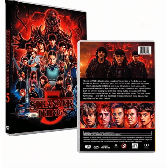1Stranger Things Season 5 3-Disc DVD Set, Brand New and Unopened fast shipping