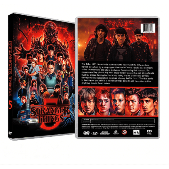 1Stranger Things Season 5 3-Disc DVD Set, Brand New and Unopened fast shipping