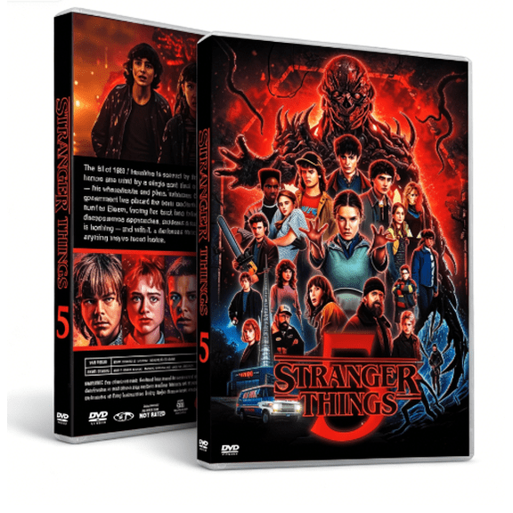 1Stranger Things Season 5 3-Disc DVD Set, Brand New and Unopened fast shipping