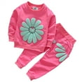 thumbnail image 1 of 1T 2T 3T 4T Kids Baby Girl Outfits Set Long Sleeve Sweatshirts Tops Pants Outfits Clothing Christmas Gifts, 1 of 12