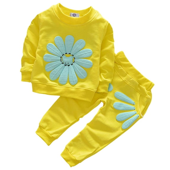 1T 2T 3T 4T Kids Baby Girl Outfits Set Long Sleeve Sweatshirts Tops Pants Outfits Clothing Christmas Gifts