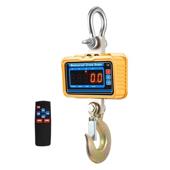1T/2T/3T Heavy Duty Electronic Crane Scale 1000kg/2000kg/3000kg Industrial Hanging Scale Digital Hook Scale With Remote Control ,Precise & Responsive