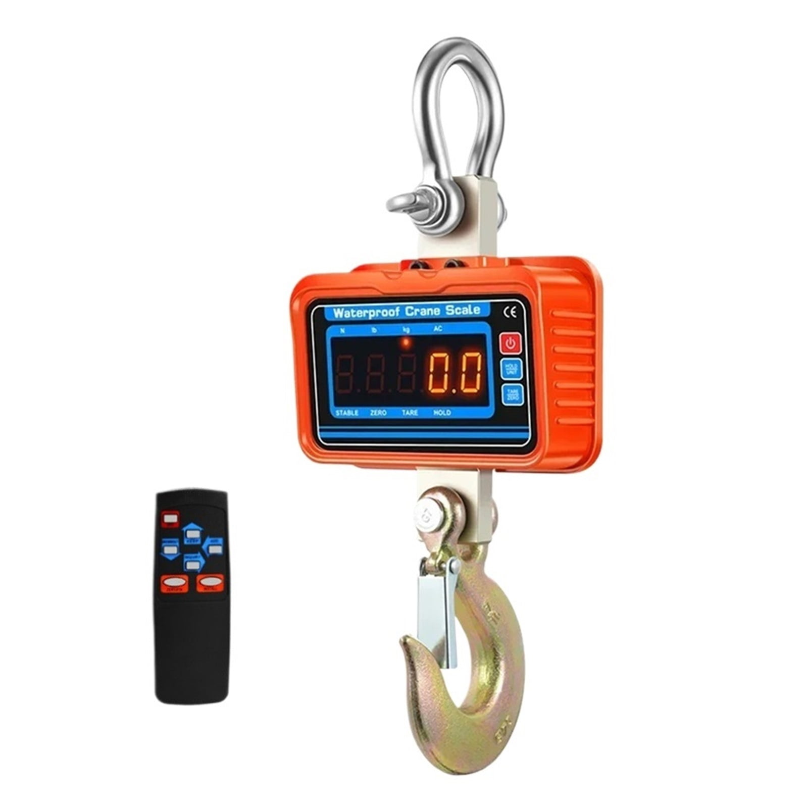 KATSU Crane Scale 3000kg Industrial Heavy Duty Electronic Crane Scale With Remote Control, Portable Digital Hanging Weighing Scale 5-Digit LED Display For Warehouse Distribution Centre 833140N - View #9