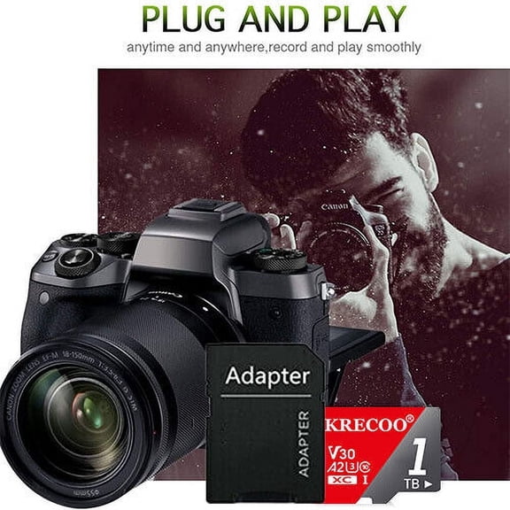 1T Micro SD Card Class 10,1024 Micro SD Memory Card TF Adapter for Camera/Android Phones with A SD Card Adapter TF Card 1000 Micro SD Memory Cards HIGH Speed