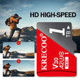 thumbnail image 1 of 1T Micro SD Card Class 10 SDHC SDXC , UHS-I, C10, U3, V30, 4K, Large Capacity Full HD Memory Card Suitable For Smartphones, Cameras, Computers, Gaming And Other Android Devices, 1 of 8
