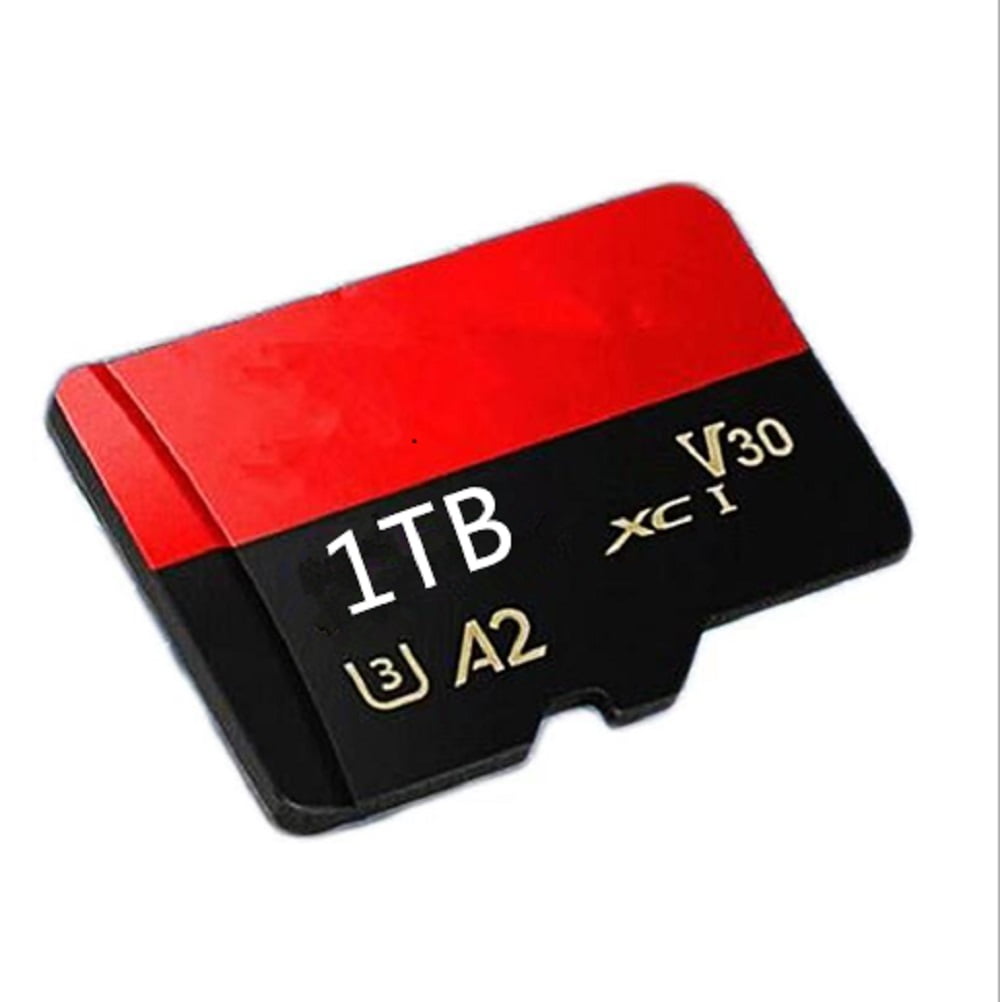1TB 2 Pack for Micro SD Memory Card TF CardHigh speed and high-performance plug and play Class 10 Comaptible with Cards for Smart Phones/PC/Camera with Adapter  RED
