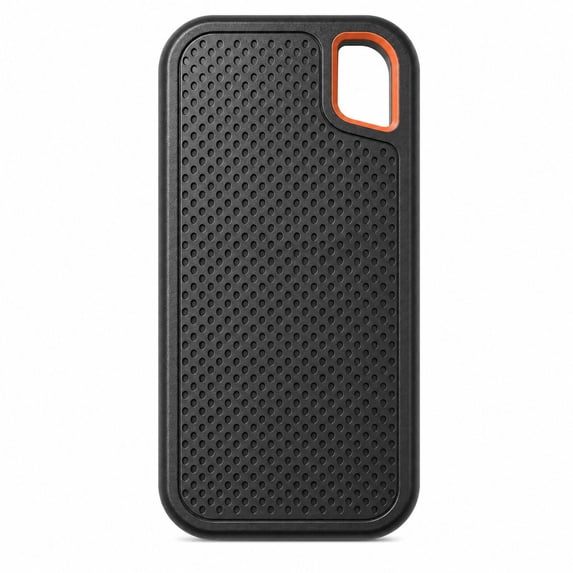 Portable NVMe External SSD, USB-C Up to 1050 MB/s Read, IP55 Shockproof Water Resistant with Built-In Lanyard Hole - A