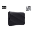 thumbnail image 1 of Samsung T9 Portable SSD 1TB Black, Up-to 2,000MB/s, USB 3.2 Gen 2x2 (MU-PG1T0B/AM), 1 of 7