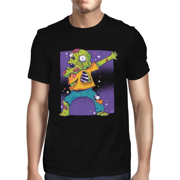 1Tee Mens Dabbing Zombie T-Shirt