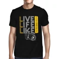 thumbnail image 1 of 1Tee Mens Live Life Like Photography T-Shirt, 1 of 2