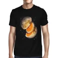thumbnail image 1 of 1Tee Mens Moon with Orange Inside Space T-Shirt, 1 of 2