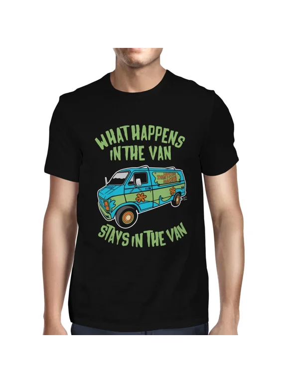 1Tee Mens What happens in the van, stays in the van T-Shirt