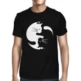 thumbnail image 1 of 1Tee Mens Ying Yang Cats T-Shirt, 1 of 2