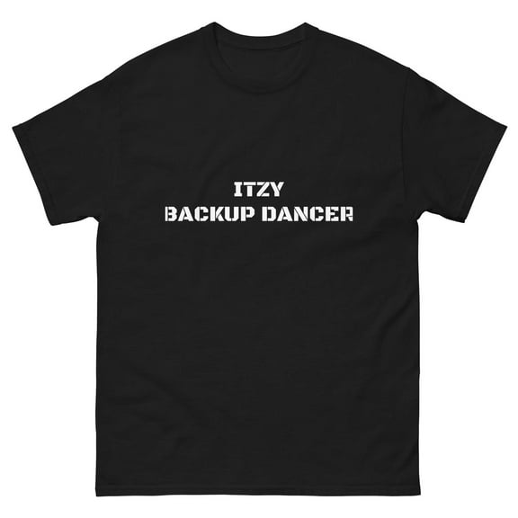 1Tzy Backup Dancer Black Tee, K-Pop Inspired Shirt for Fans, Men & Women