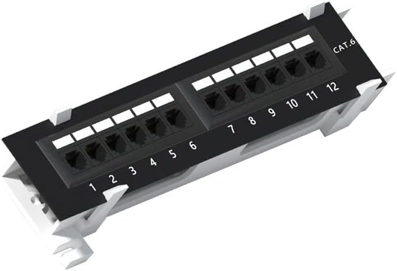 1U 12 Ports Cat6 Wallmount Patch Panel, UTP Patch Panel with