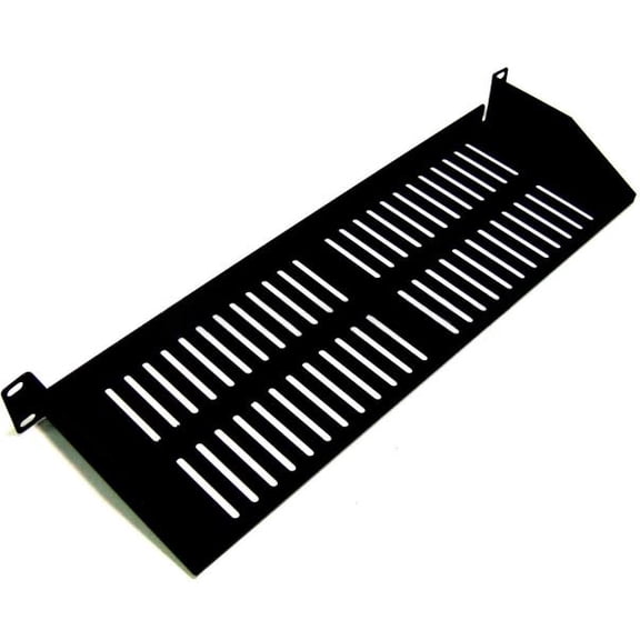 1U 19" Rack Mount Cantilever Keyboard Shelf  8" Deep Steel Vented