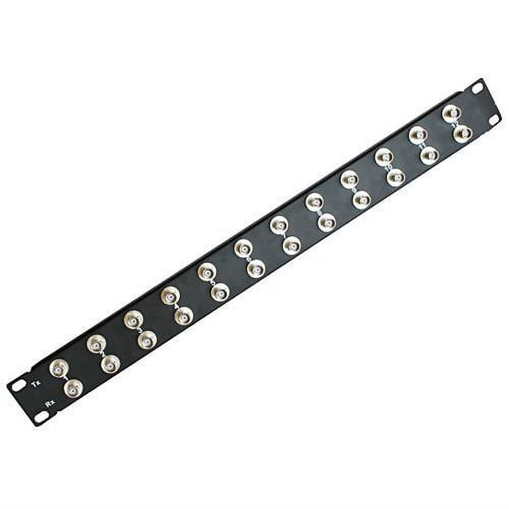 1U 24 port BNC patch panel female to female 19 inch 75 ohm - Walmart.com
