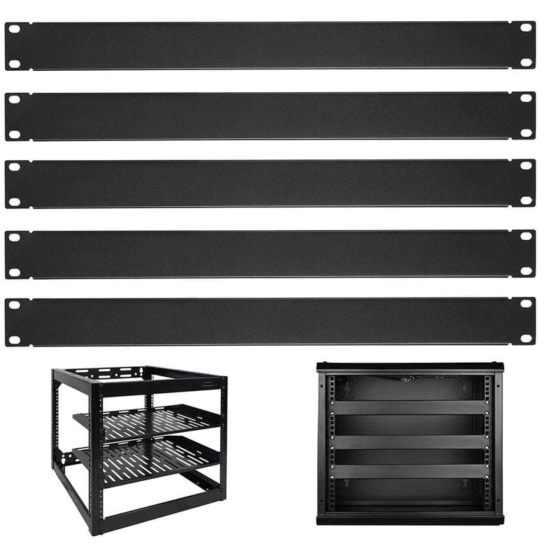 Panel Rack Instrumen Coofit 1U Blank Panel, Pcs 1U Server Rack Panels, Metal, 59% OFF