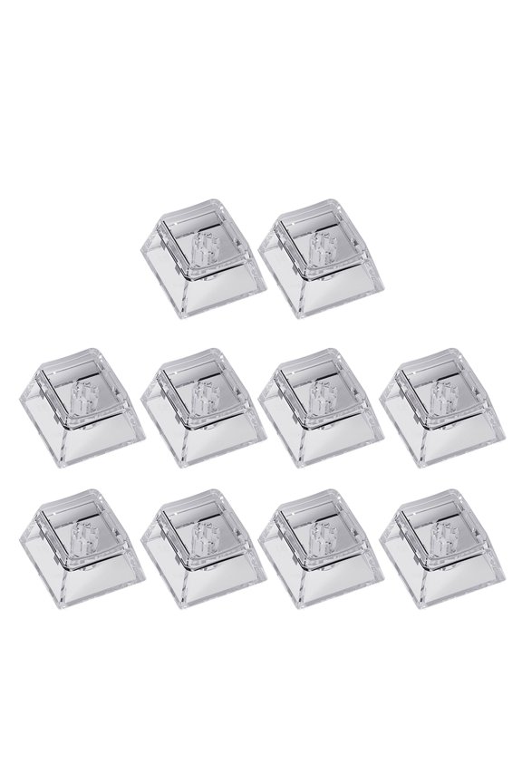 1U/ Clear Keycaps With 95% Light Transmission For Mechanical Keyboards Original Height Durability PC