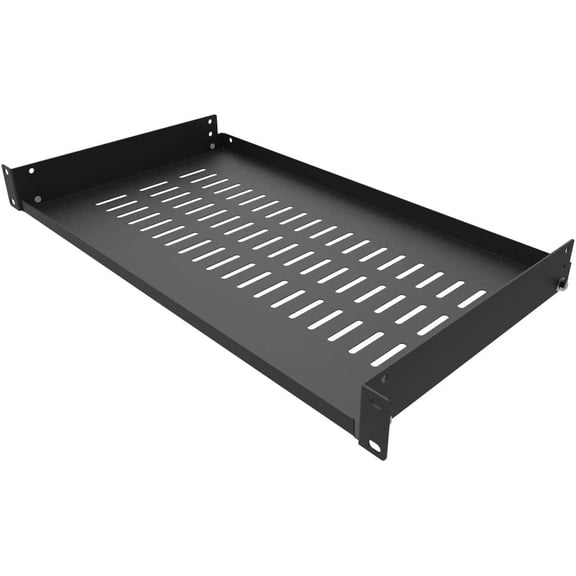 1U Disassembled Vented Cantilever Server Rack Mount Shelf 10"(254mm) Depth for 19-Inch Network/AV Equipment Rack and Cabinet(1U10V)