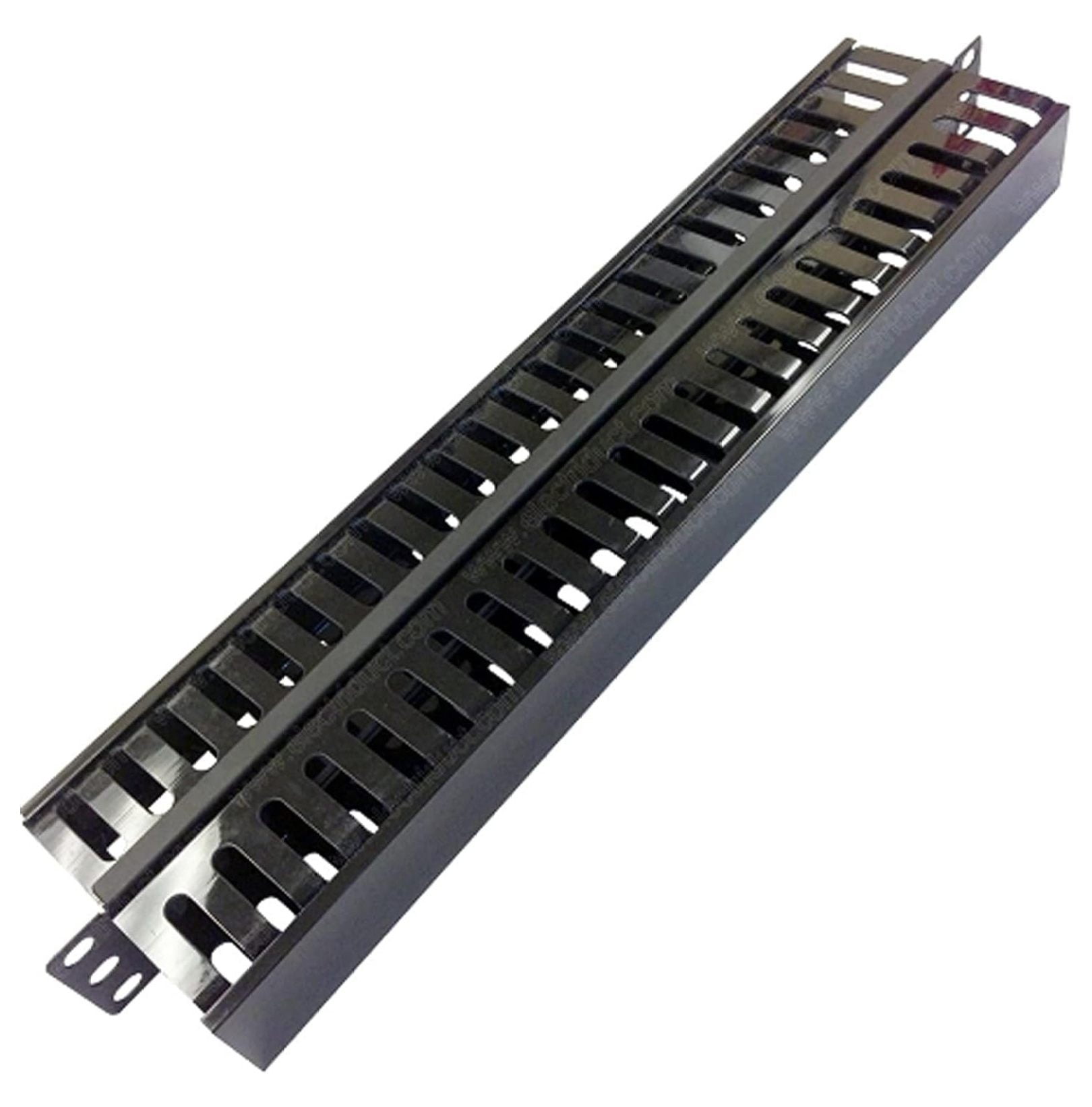 Server Rack Wire Slots 1U Double Finger Duct Cable Manager Server Rack Wire Management System ...