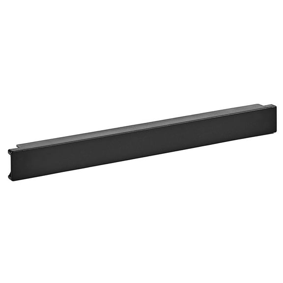 1U Non-vented Blanking Panel, Horizonal Toolless Mounting, Plastic, Matte Black, 19 x 1.19 x 1.75 inch (L x W x H), 10-Pack
