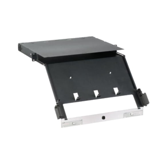 1U Opticom Rack Mount Fiber Enclosure, Black