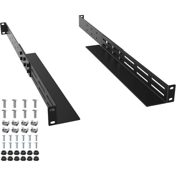1U Rack Mount Rails 4- Server Rack Shelf Rail