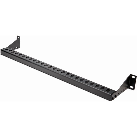 1U Rack Mountable Cable Lacing Bar w/Adjustable Depth, Cable Support Guide for Organized 19" Racks/Cabinets, Horizontal Cable Guide for Patch Panels/Switches/PDUs (12S-Cable-Lacing-BAR)