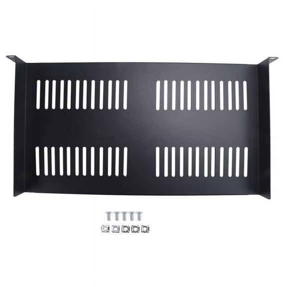 1U Server Rack Mount Shelf Vented Cantilever Tray for 19Inch Network Equipment Rack & Cabinet