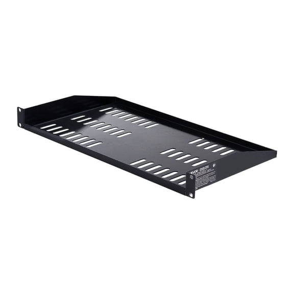 1U Server Rack Shelf 4 Pack, 50lbs Capacity Vented Shelves, 10" Deep Rackmount Shelf, Wall Mountable, Network Equipment Storage for 19 Inch Racks