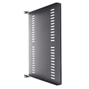 1U Server Rack Shelf Vented Cantilever Tray 10" Deep, Black for 19" Equipments Rack & Cabinet