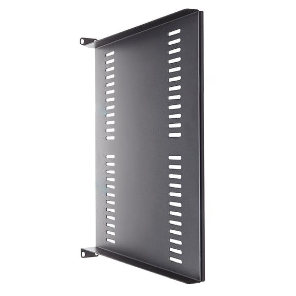 1U Server Rack Shelf Vented Tray for 19" Cabinet Carbon Steel Rack 10" Deep 1U Rack Shelf